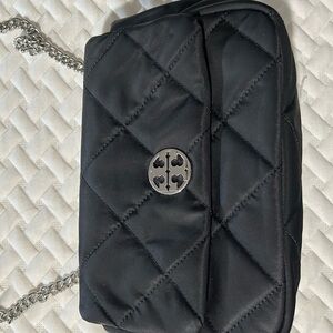 Tory Burch Black Quilted Crossbody Bag